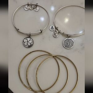Bundle Of Bangles Alex & Ani + Gold Color